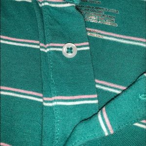 Long sleeve dark green collared shirt